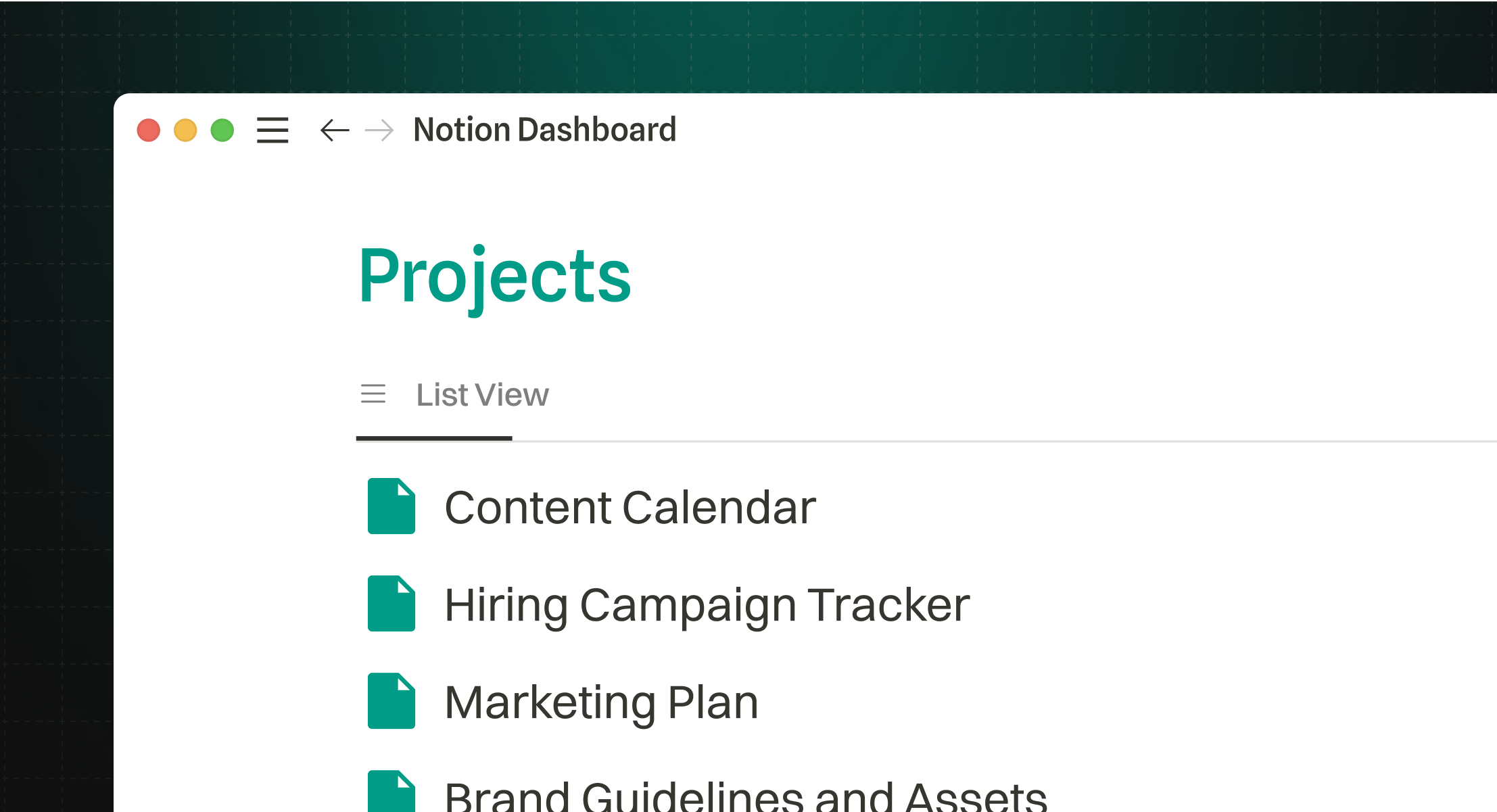Brand ecosystem dashboard